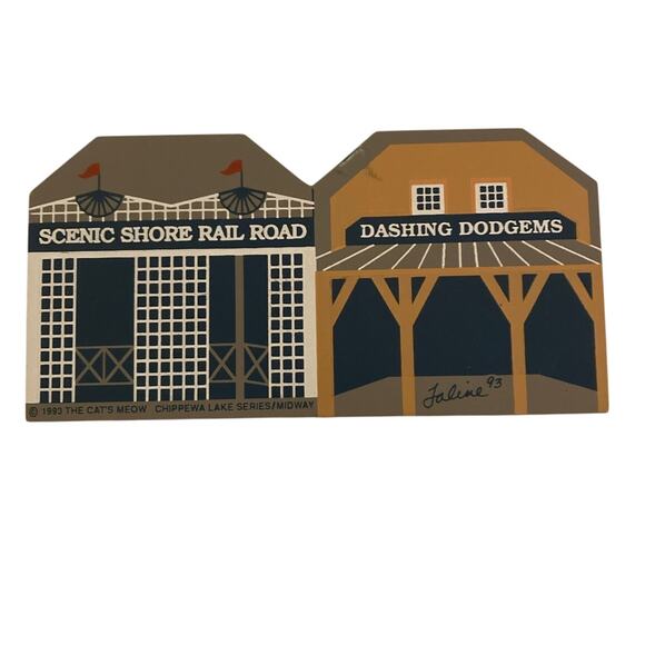 The Cat’s Meow 1993 Chippewa Lake Series Lot of 4 –Artist signature: Faline ’93 - Picture 4 of 9